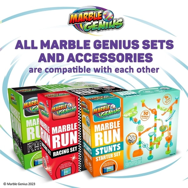 Marble Genius Accessory, Stable Bases Add-On Set for Kids Ages 4+